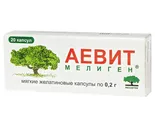 Аевит мелиген капсулы 200мг 20 шт., Мелиген ФП